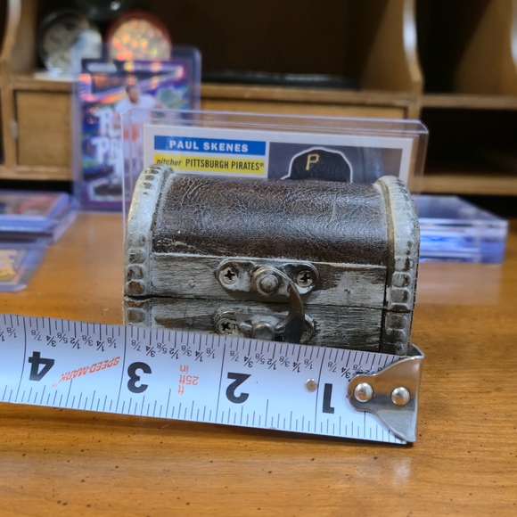 Vintage-Style Brown and Gray Treasure Chest - Picture 10 of 10